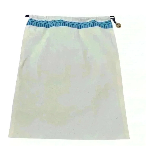 TORY BURCH DUST BAG FOR SHOES OR HANDBAGS AUTHENTIC W/GOLD METAL LOGO 12"W×15" H - Picture 1 of 2